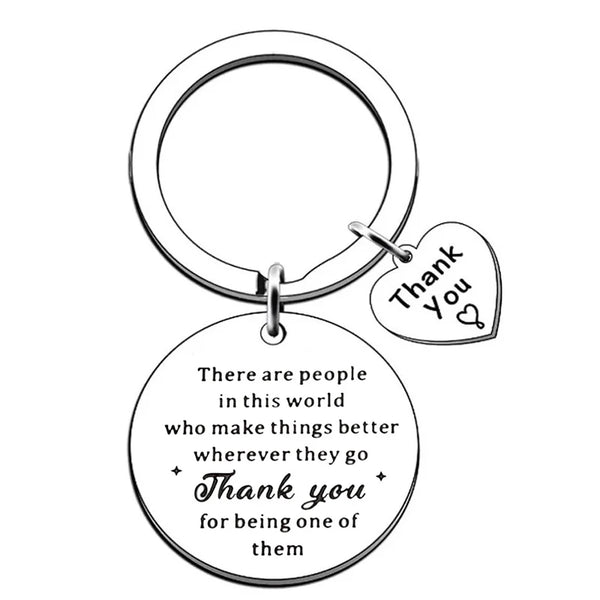 2022 Thank You Gift Keychain Office Appreciation Gifts for Coworker Boss Keychain Mom Dad Daughter Son Friendship Best Friend