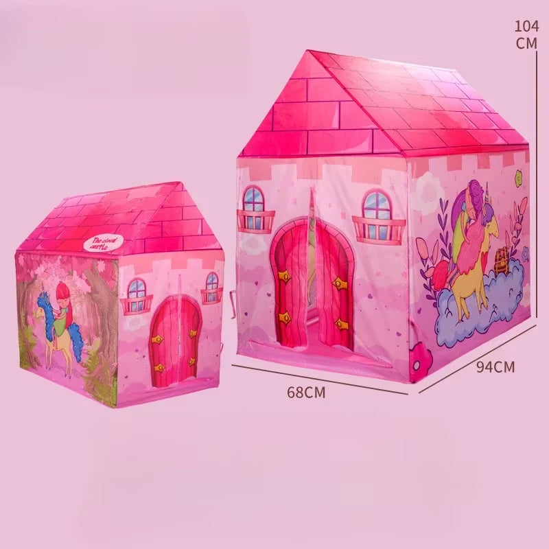 Children'S Folding Play Tents Playhouse Indoor Outdoor Tent Kids Boy Toddler Kids Tent Large Playhouse Gifts for Kids Boys Girls