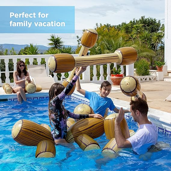 Inflatable Floating Battle Log Pool Toys