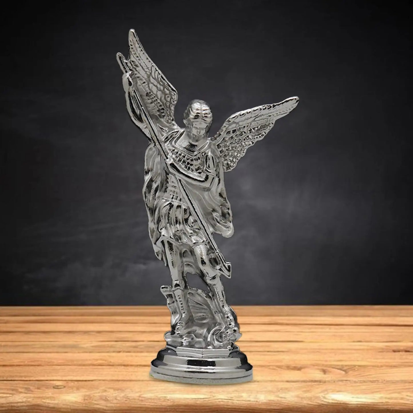 1Pc Figure Statue Defeated Lucifer Tramples Statue Home Decoration Religious Collectible Figure Arcangel Statue Angel Sculpture