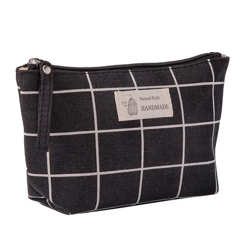 Soft Cosmetic Bag Canvas Bear Women Travel Storage Bag Toiletries Organize Cute Cosmetic Bag Portable Make up Bags