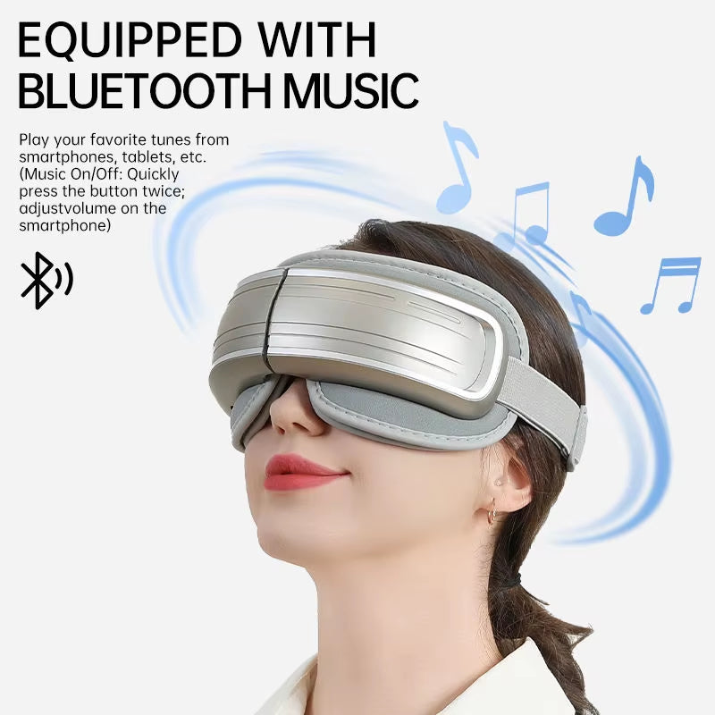 Trending Products 2025 Eye Care Massage Instrument Foldable Electric Smart Eye Massager with Heat Compression