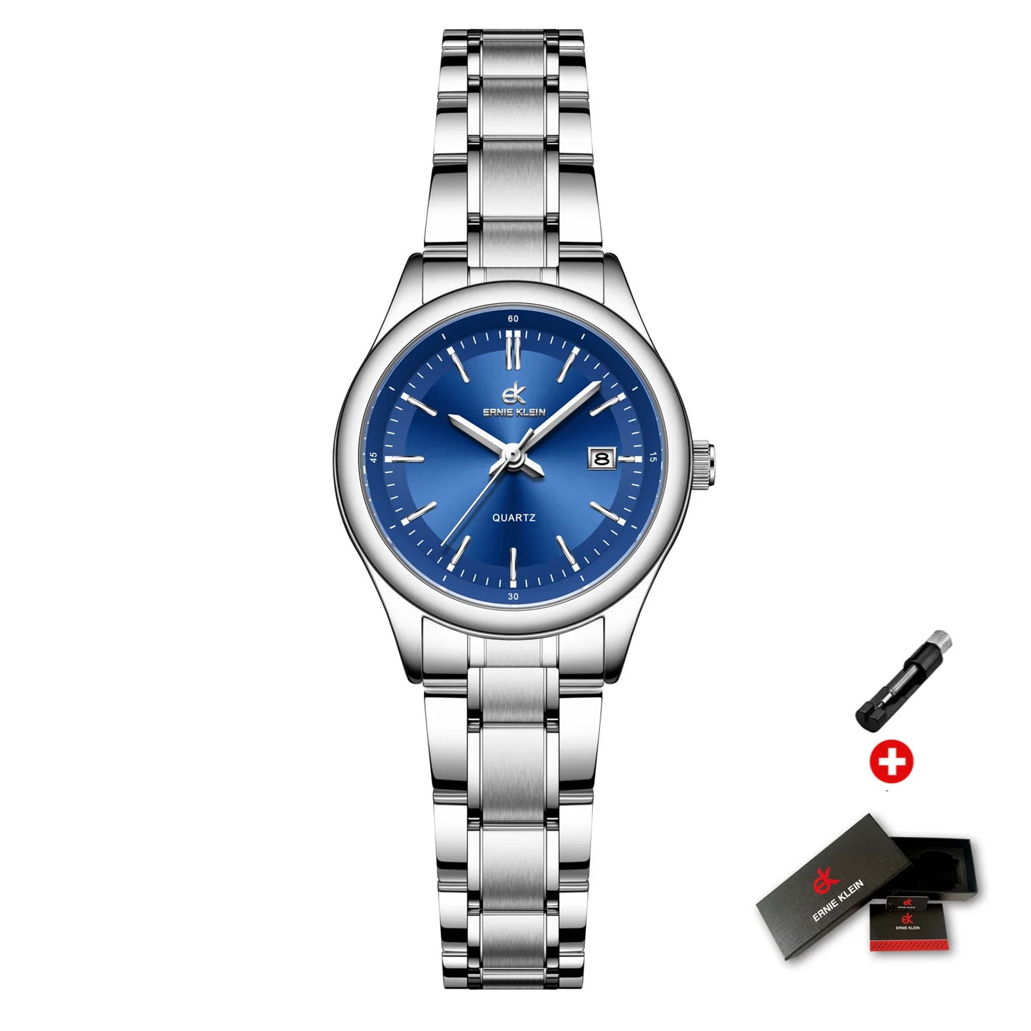 Women’S Watch Luxury Gold Watch Originaldate Week Stainless Steel Waterproof Luminous Elegant Dress Ladies' Watches