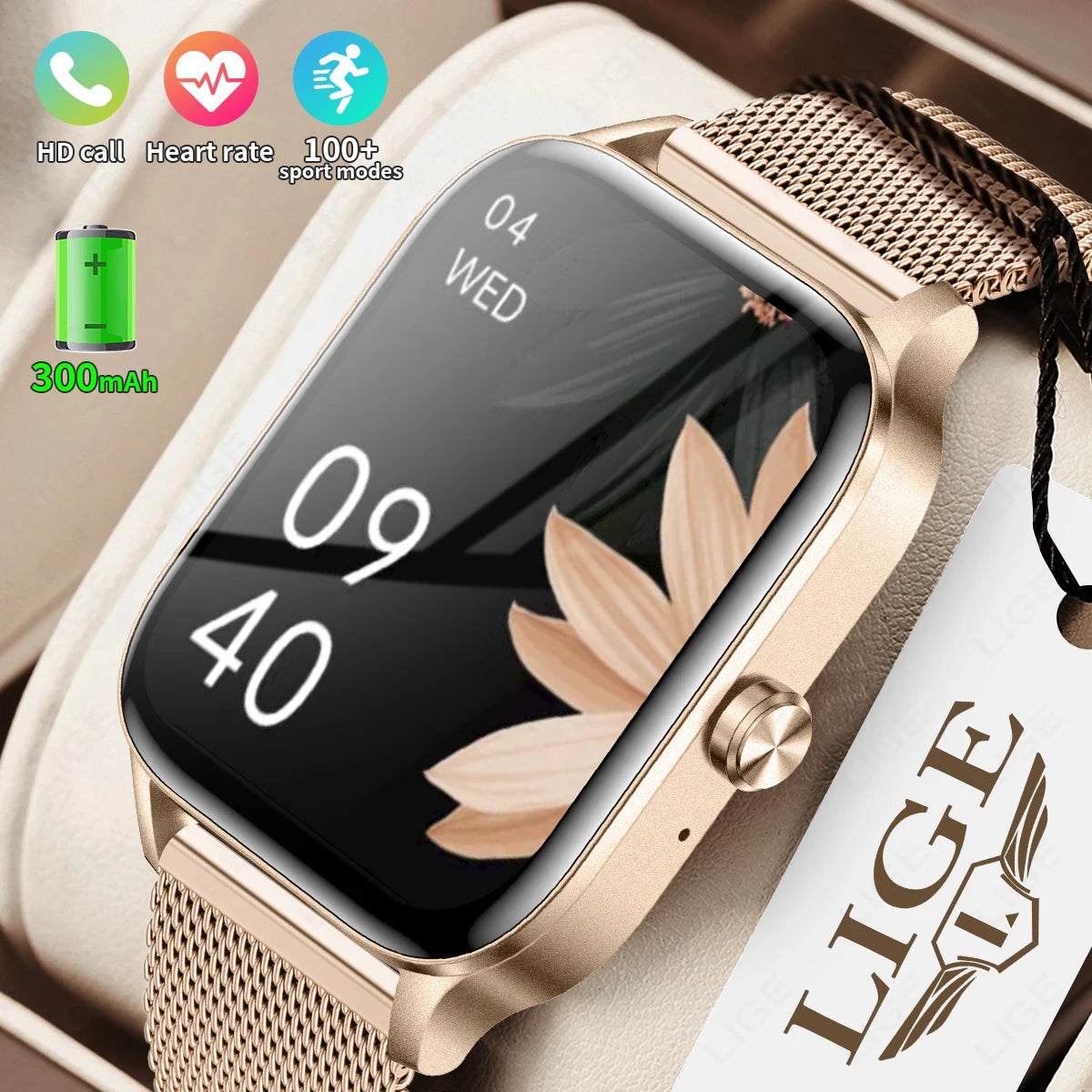 New Smart Watch Men 2026 Bluetooth Call Custom Watch Face Women’S Health Monitor Watches Heart Rate Waterproof Sports Smartwatch