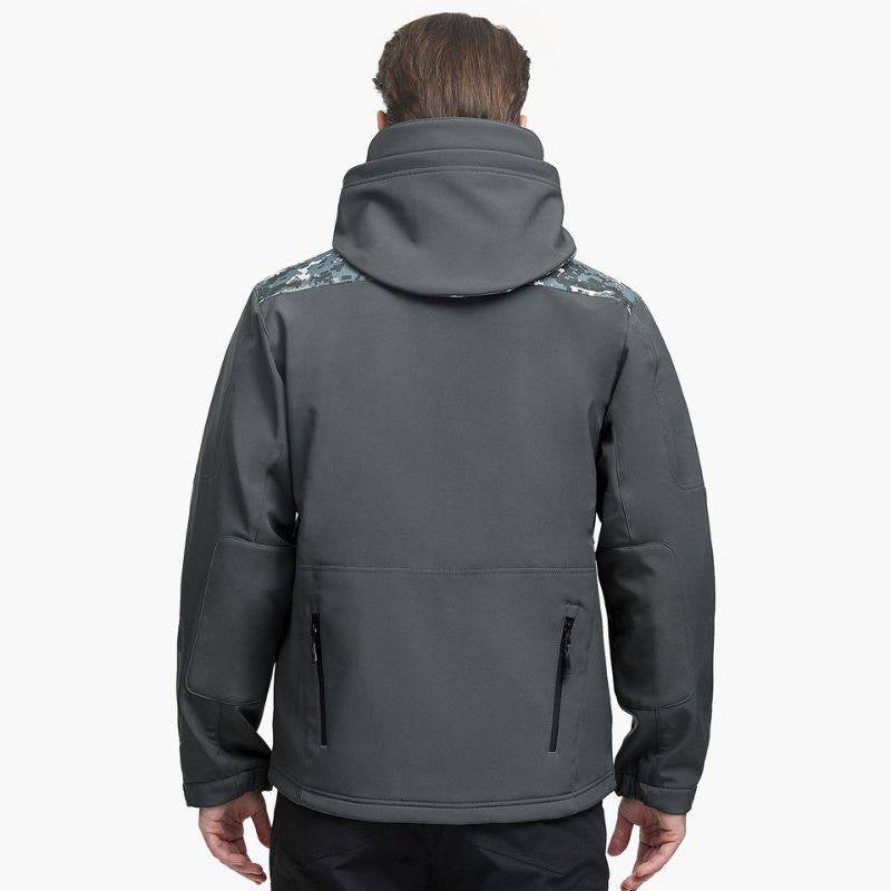 SHARKSKIN Men’S Warm Waterproof Softshell Tactical Hiking Jacket