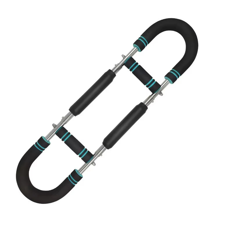 Adjustable U-Shaped Arm Exerciser Spring Workout Bar with Foam Handle Portable Fitness Equipment for Forearm Triceps Chest Train