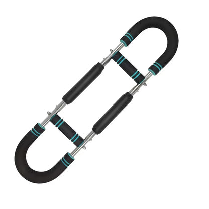 Adjustable U-Shaped Arm Exerciser Spring Workout Bar with Foam Handle Portable Fitness Equipment for Forearm Triceps Chest Train