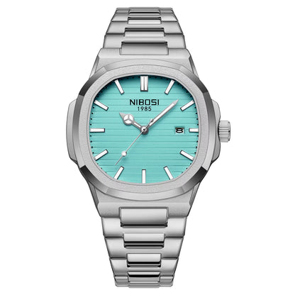 Luxury Watch for Man Waterproof Square Luminous Date Stainless Steel Men Watch Casual Quartz Mens Watches Reloj Hombre