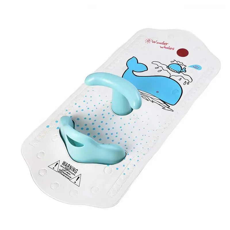 Baby Bath Mat with Baby Shower Seat Bathtub Cushion Back Support Non-Slip Safety Comfortable Bathroom Chair Baby Bath Seat