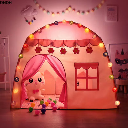 Children'S Tent Indoor Outdoor Games Garden Tipi Princess Castle Folding Cubby Toys Tents Enfant Room House Teepee Playhouse