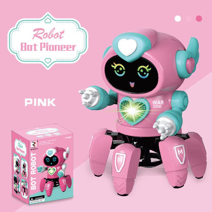 Music and Dance Robot, Octopus Stunt Robot Vehicle, Birthday Gift Toy , Children'S Early Childhood Education Baby Toy Girls Boys