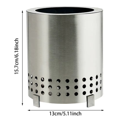 Portable Mini Fire Pit Stove Safe Burning Grilling Stove for Wood Burning