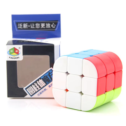 [Picube] Fanxin 3X3X3 Cylinder Magic Cube Column Professional Speed Puzzle Twisty Brain Antistress Educational Toys for Children