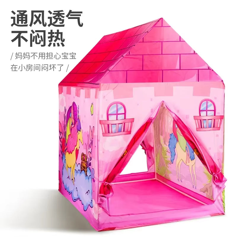 Children'S Folding Play Tents Playhouse Indoor Outdoor Tent Kids Boy Toddler Kids Tent Large Playhouse Gifts for Kids Boys Girls