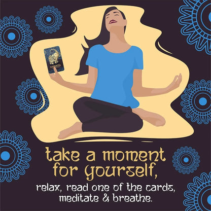 Namaste Cards Meditation Self Care Gifts Women Stress Relief Cards Game Meditation Relaxation Natural Anxiety Relief Items