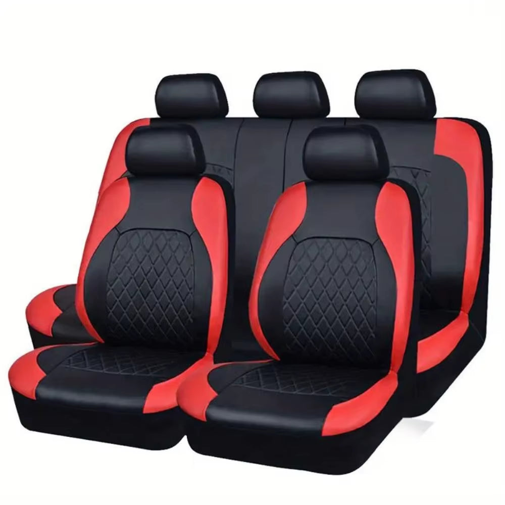 Universal Car Seat Covers Black Fashions Sports Seat Covers PVC Fabric Car Seat Cover Universal Interior Accessories