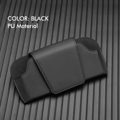 Car Glasses Case Auto Sun Visor Premium Suede Glasses Holder Wear-Resistant Sunglasses Protective Box Universal Cars Accessories