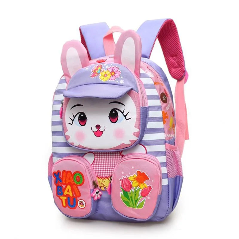 New 3D Kid School Backpack for Girls Boys Rabbit Tiger School Bags Children'S Kindergarten Backpacks Mochila Infantil