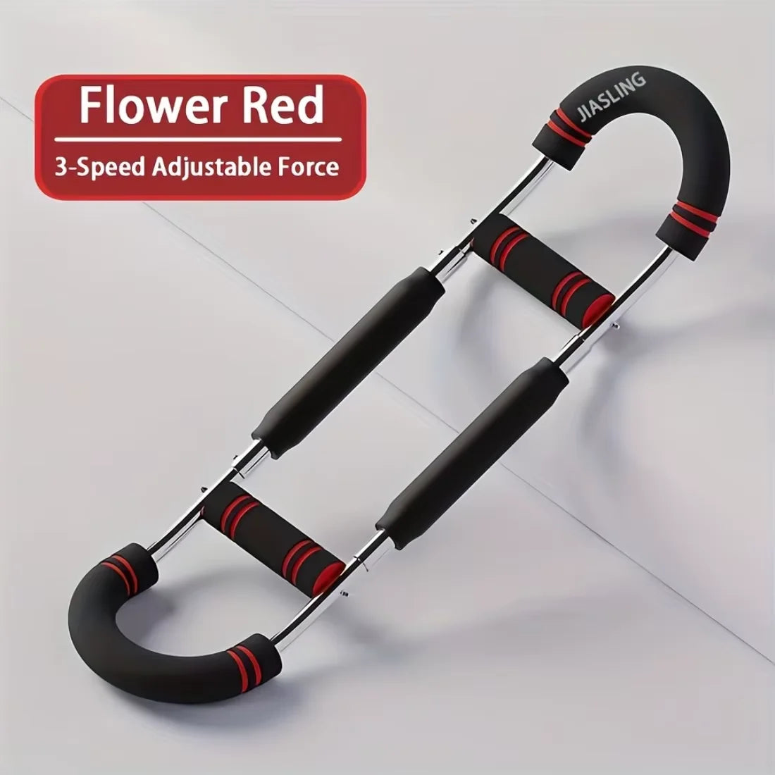 Adjustable Power Twister Bar 60-100LBS Spring Resistance Chest Expander Arm Trainer for Men - Upper Body Strength Training Home