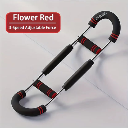 Adjustable Power Twister Bar 60-100LBS Spring Resistance Chest Expander Arm Trainer for Men - Upper Body Strength Training Home