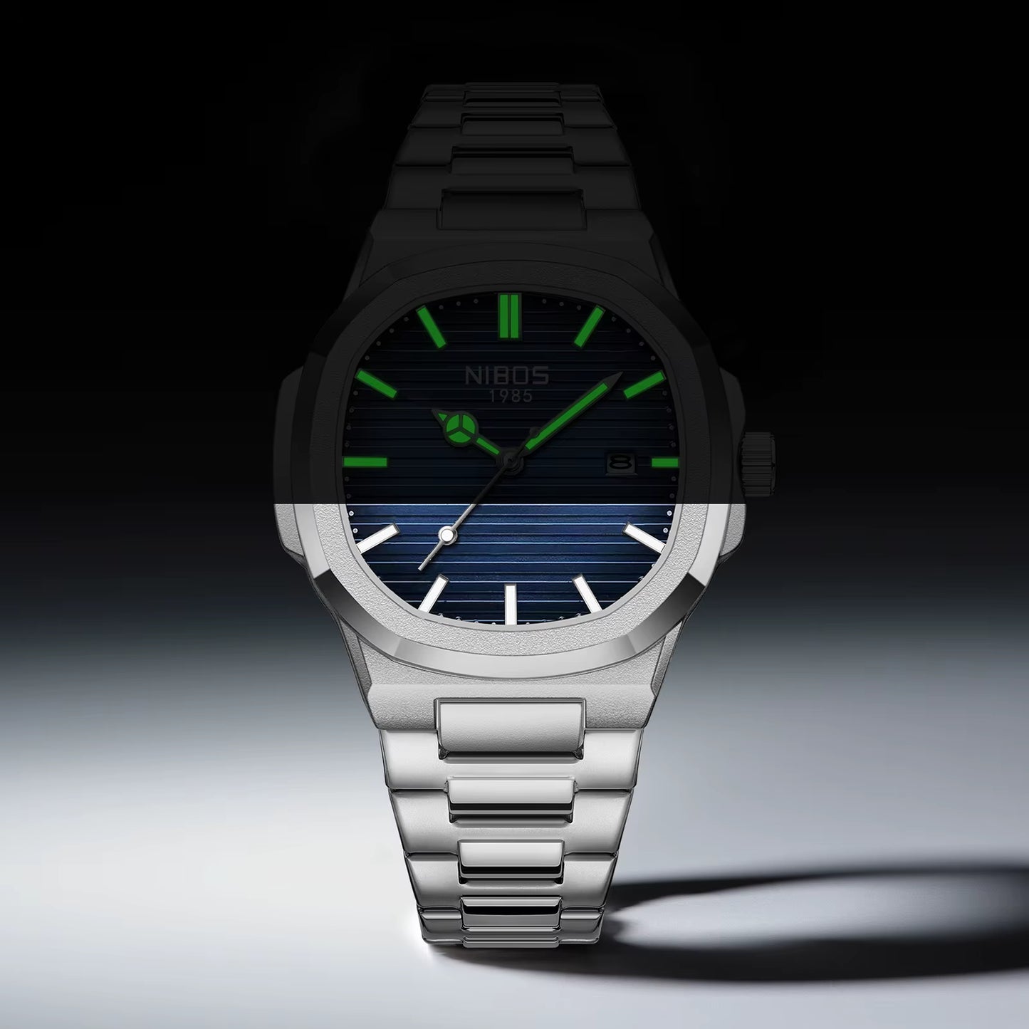 Luxury Watch for Man Waterproof Square Luminous Date Stainless Steel Men Watch Casual Quartz Mens Watches Reloj Hombre