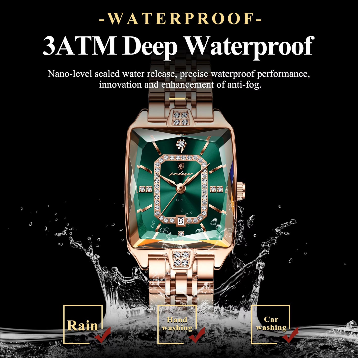 Luxury Brand Ladies Wristwatch Waterproof Stainless Steel Date Women Watch Casual Fashion Quartz Women’S Watches Reloj