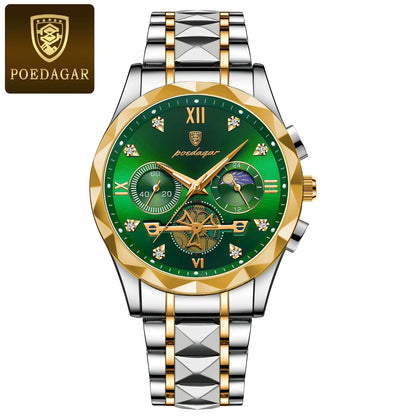 Luxury Man Wristwatch Chronograph Waterproof Luminous Men Watch Stainless Steel High Quality Sport Men'S Quartz Watches