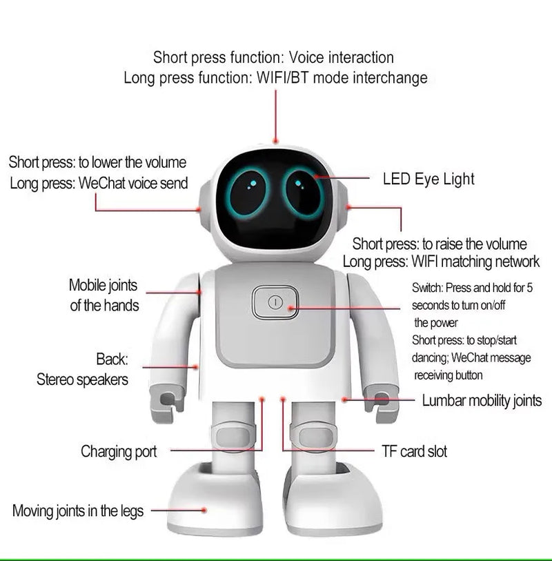 Dancing Robot Intelligent Programming Bluetooth Sound Space Robot Kids Toys Gifts