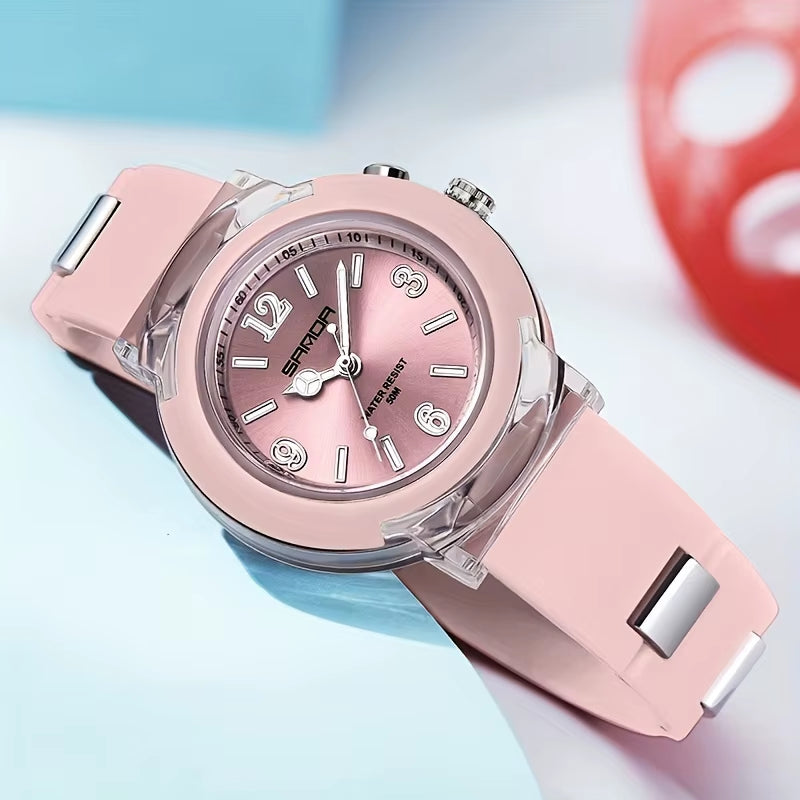 Women'S Wrist Watches TPU Strap Fashion LED Sport Watch for Women Casual Quartz Watch Gift Watch
