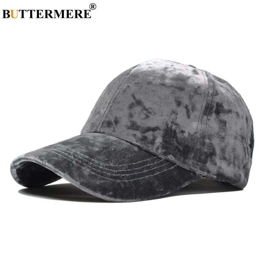 Brand Burgundy Velour Baseball Cap for Women Designer Adjustable Baseball Hat Korean Casual Hat and Cap Gorra Beisbol