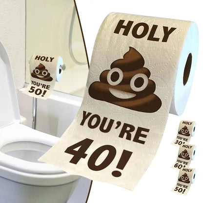 1 Roll Room Supplies Decor Tissue Birthday Gifts Toilet Paper Funny Birthday Rolls Roll Printed Funny Paper Towel