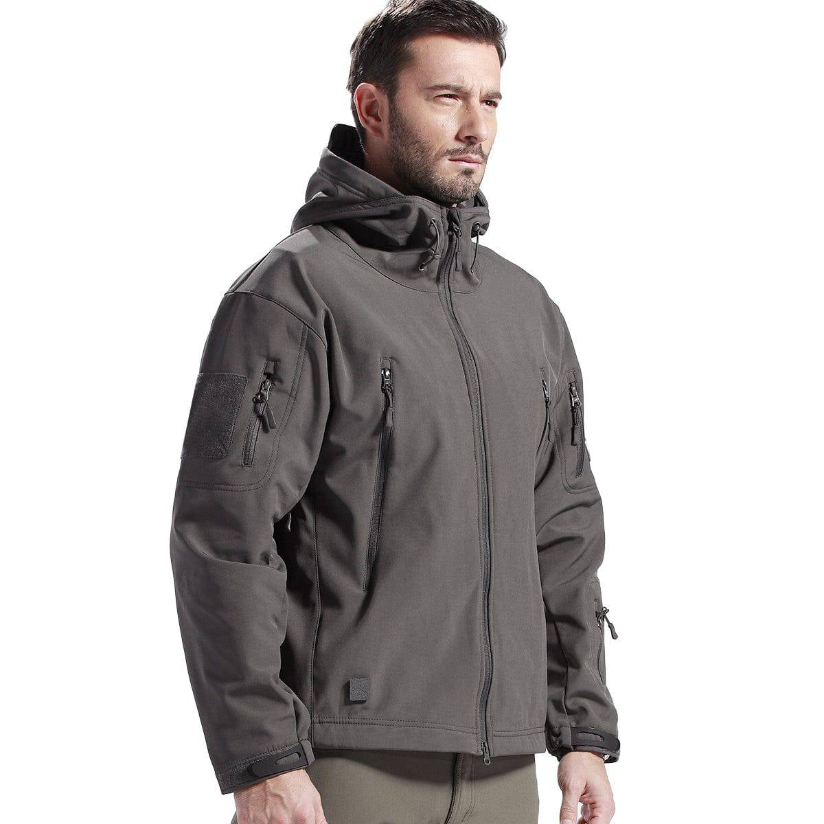 SHARKSKIN Men’S Warm Waterproof Softshell Tactical Hiking Jacket