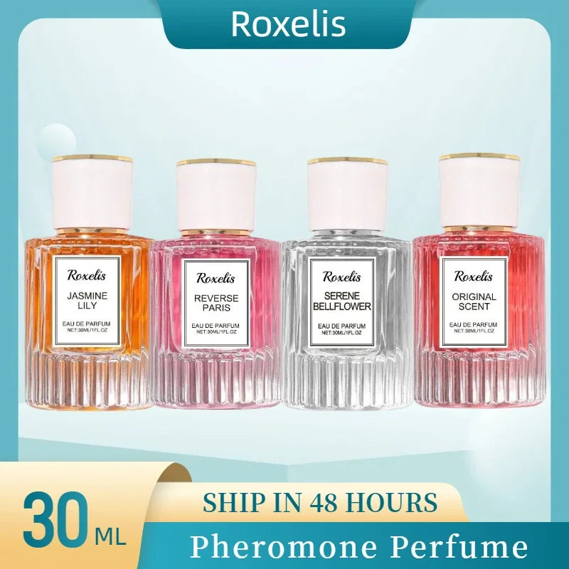 30ML Charm Womens Perfume Peony Lily Jasmine Fragrance Lasting Pheromone Eau De Parfum Couples Date and Exude Cologne Body Spray