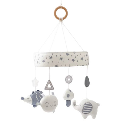 Baby Bed Bell Wood Mobile Toddler Rattles Toys Crib Bell Rattles Boho Style Kids Musical Toys 0-12 Months for Baby Newborn Gifts