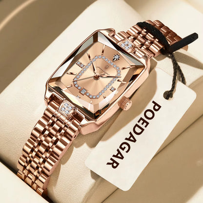 Luxury Brand Ladies Wristwatch Waterproof Stainless Steel Date Women Watch Casual Fashion Quartz Women’S Watches Reloj