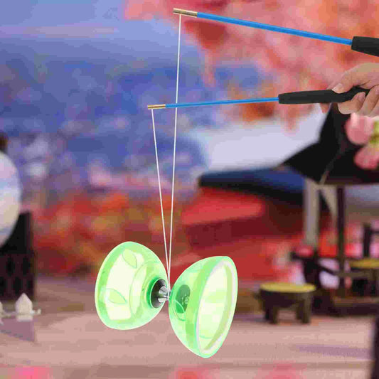 Diabolo Set Juggling Toy Yoyo Traditional Yo-Yo Chinese for Toddler Children’S Toys Elderly Bearing Kids Plaything Soft Rubber