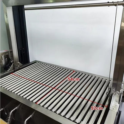 Thickened Large Outdoor BBQ Grill, Villa Courtyard BBQ Stand, American BBQ, Large Gathering Meat Roasting Furnace