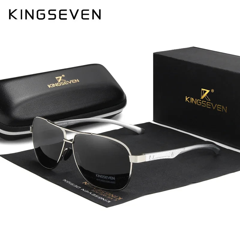 Polarized Aluminum Sunglasses Men UV400 HD Lens Pilot Eye Protection Photochromic Glasses Women Night Vision Eyewear