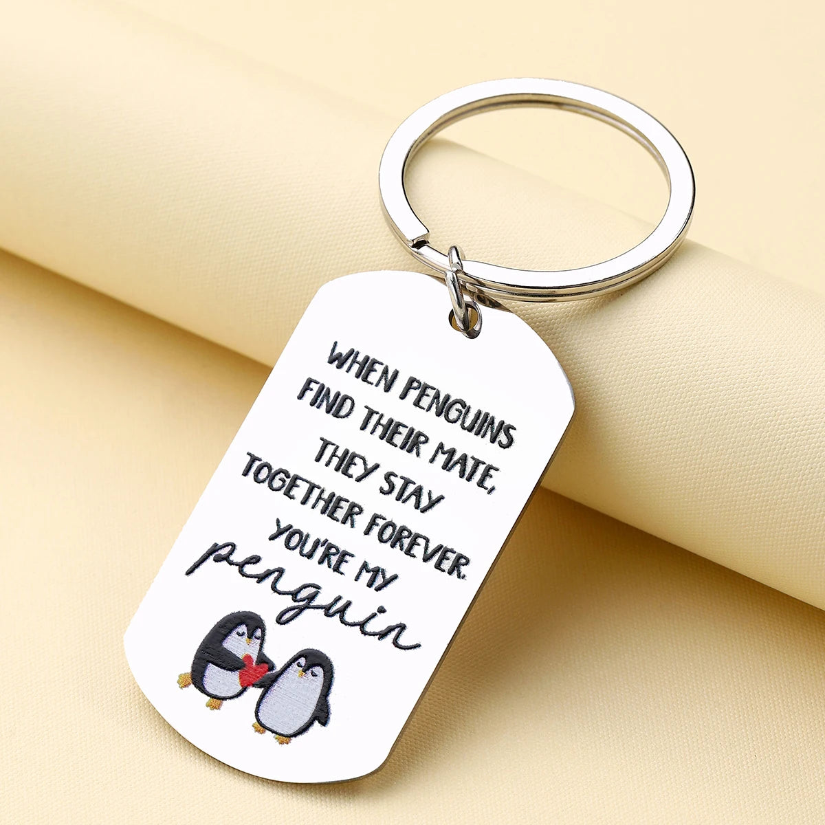 Couple Gift Penguin Love Sweetest Day Keychain for Boyfriend Husband Gift Christmas Valentine'S Day Gift for Anniversary Gift