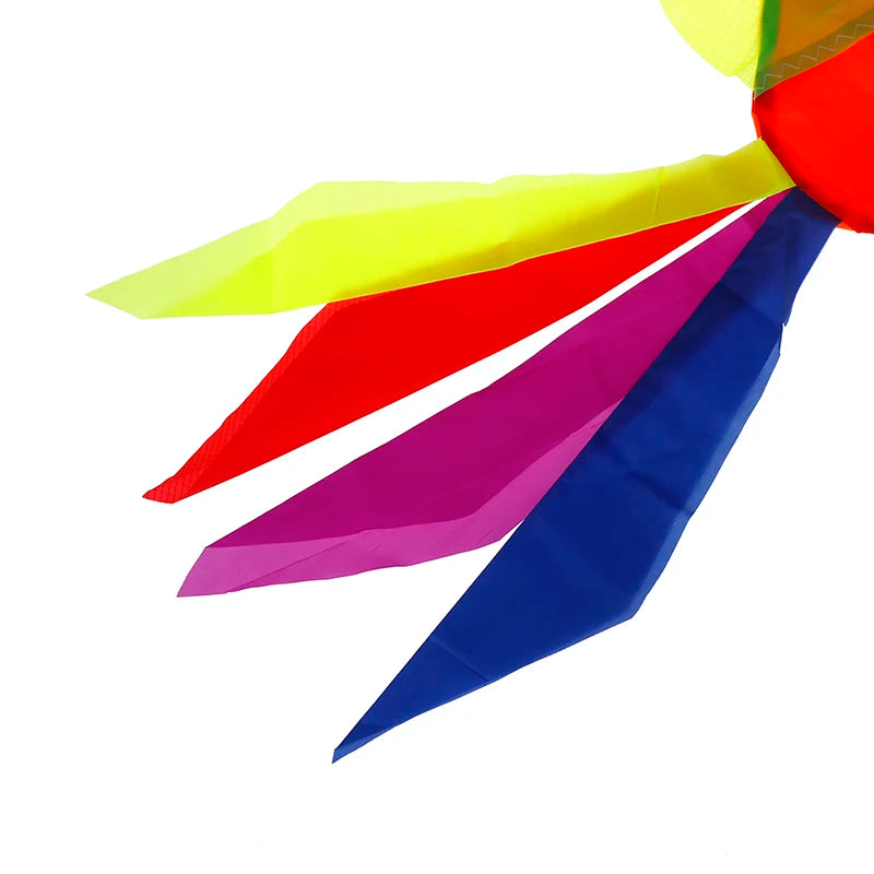 1Pc Rainbow Fish Kite Windsock Outdoor Garden Decor Kids Line Laundry Kids Toys