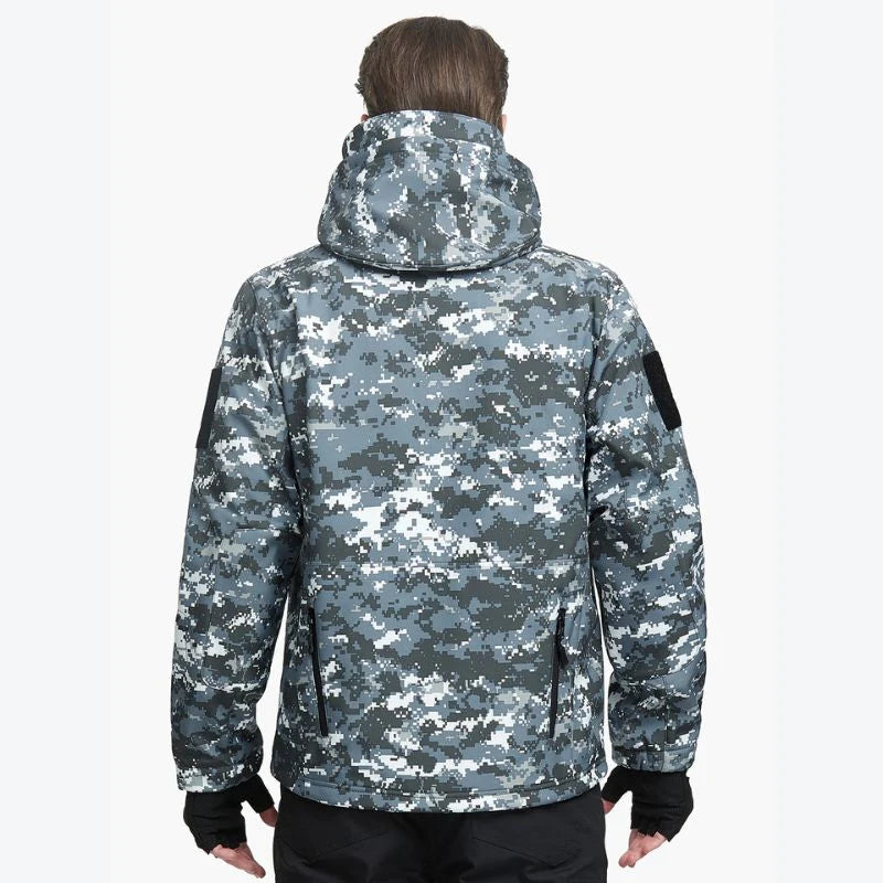 SHARKSKIN Men’S Warm Waterproof Softshell Tactical Hiking Jacket