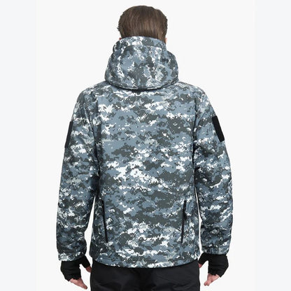 SHARKSKIN Men’S Warm Waterproof Softshell Tactical Hiking Jacket