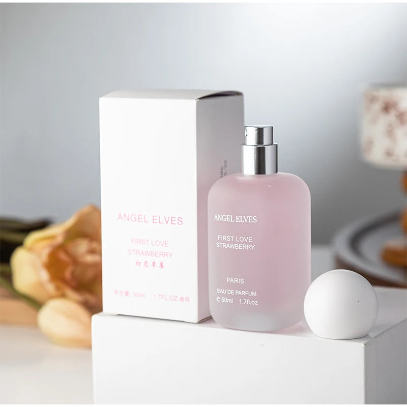 First Love Luxury Perfume for Woman Strawberry Gardenia Tea Charming Fragrance Lasting Fresh Light Floral Girl Body Scent Spray