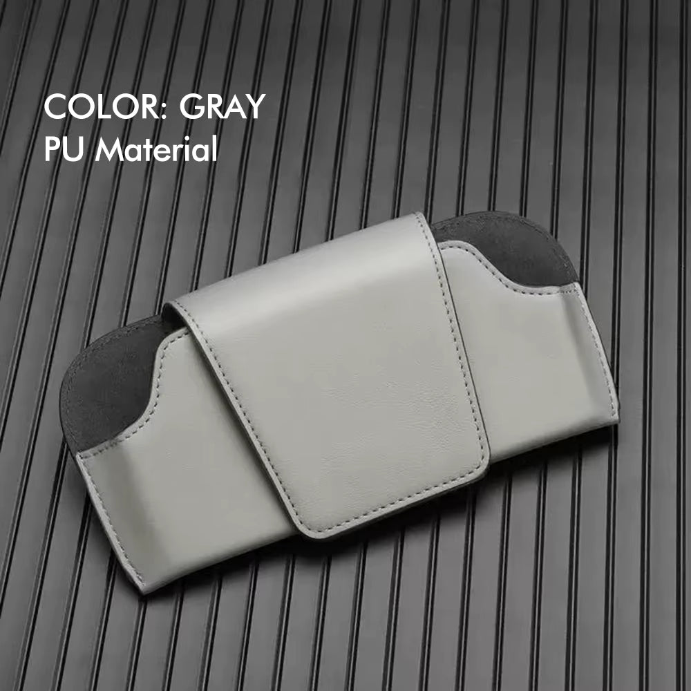 Car Glasses Case Auto Sun Visor Premium Suede Glasses Holder Wear-Resistant Sunglasses Protective Box Universal Cars Accessories