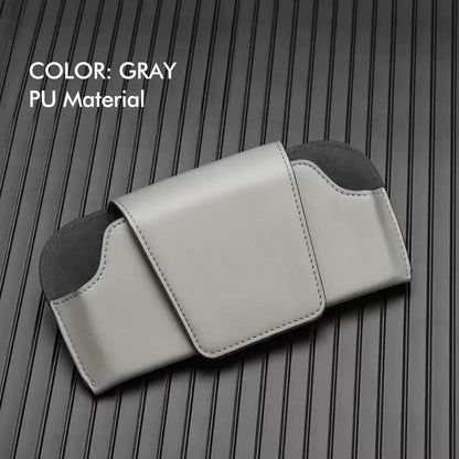 Car Glasses Case Auto Sun Visor Premium Suede Glasses Holder Wear-Resistant Sunglasses Protective Box Universal Cars Accessories