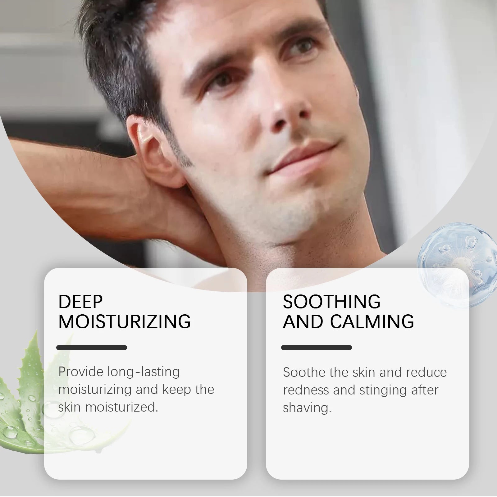 Deep Moisturizing Aftershave Spray Aftershave Nourish Oil Repair Soothe Dry Beard Reduce Redness Swelling Beard Care Serum