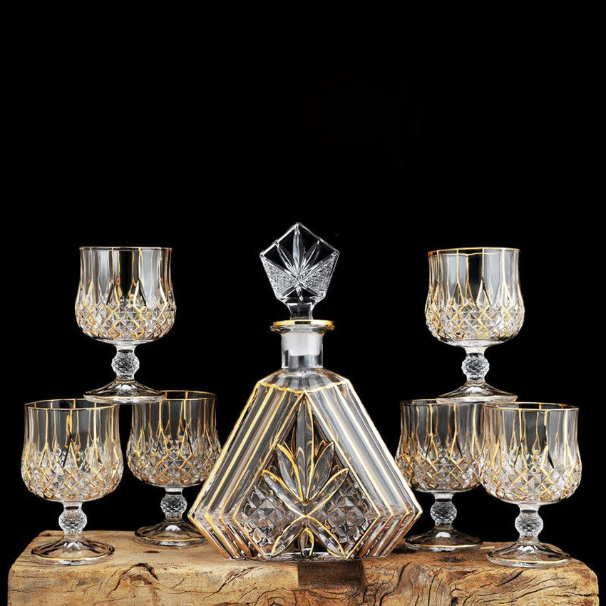 Luxury Crystal Glass Cup, Whiskey and Brandy Wine Glass, Beer Cup, Bar, Hotel Party, Drinking Ware , Home Decoration Accessories