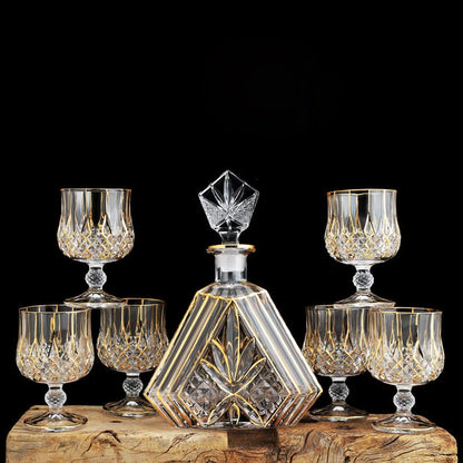 Luxury Crystal Glass Cup, Whiskey and Brandy Wine Glass, Beer Cup, Bar, Hotel Party, Drinking Ware , Home Decoration Accessories