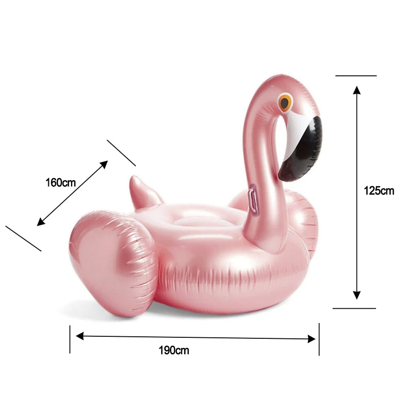 Flamingo Pool Float Fun Beach Floaties Inflatable Swimming Pool Toys Floating Bed Summer Pool Raft Lounger Floating Mat