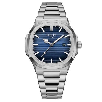 Luxury Watch for Man Waterproof Square Luminous Date Stainless Steel Men Watch Casual Quartz Mens Watches Reloj Hombre
